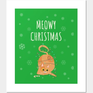 Kitten Christmas Posters and Art